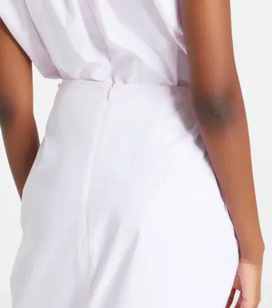 Simone Rocha Pleated cotton pencil skirt | Thumbnail 3 Simone Rocha Pleated cotton pencil skirt | Thumbnail 3