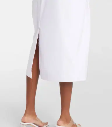 Simone Rocha Pleated cotton pencil skirt | Thumbnail 6 Simone Rocha Pleated cotton pencil skirt | Thumbnail 6