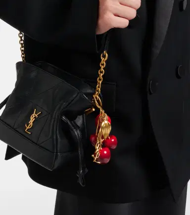 Saint Laurent Cassandre bag charm | Thumbnail 4 Saint Laurent Cassandre bag charm | Thumbnail 4
