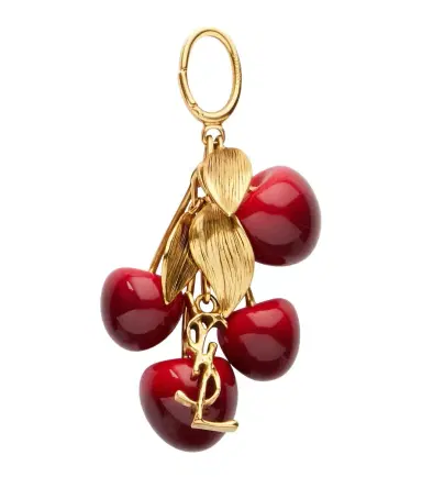 Saint Laurent Cassandre bag charm | Thumbnail 1 Saint Laurent Cassandre bag charm | Thumbnail 1