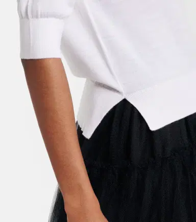 Simone Rocha Embellished wool and silk top | Thumbnail 2 Simone Rocha Embellished wool and silk top | Thumbnail 2