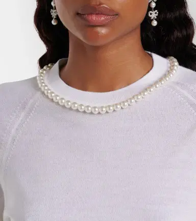 Simone Rocha Embellished wool and silk top | Thumbnail 4 Simone Rocha Embellished wool and silk top | Thumbnail 4