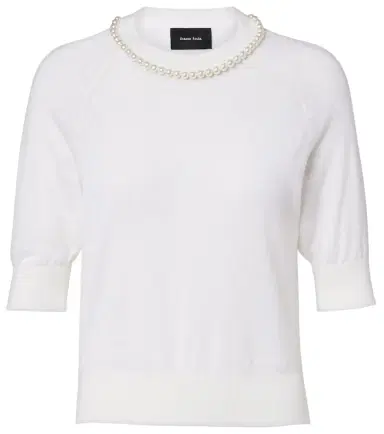 Simone Rocha Embellished wool and silk top | Thumbnail 1 Simone Rocha Embellished wool and silk top | Thumbnail 1