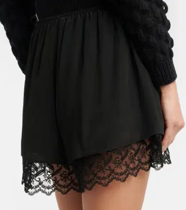 Simone Rocha Lace-trimmed satin shorts | Thumbnail 2 Simone Rocha Lace-trimmed satin shorts | Thumbnail 2