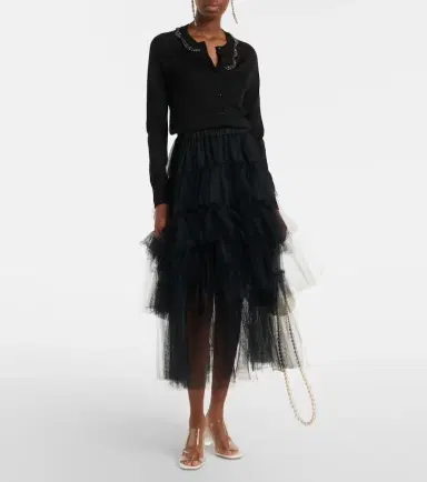 Simone Rocha Embellished wool and silk cardigan | Thumbnail 6 Simone Rocha Embellished wool and silk cardigan | Thumbnail 6