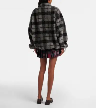Miu Miu Patchwork plaid virgin wool miniskirt | Thumbnail 5 Miu Miu Patchwork plaid virgin wool miniskirt | Thumbnail 5