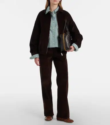 Miu Miu Oversized cotton corduroy blouson jacket | Thumbnail 3 Miu Miu Oversized cotton corduroy blouson jacket | Thumbnail 3