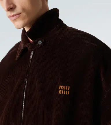 Miu Miu Cotton corduroy blouson jacket | Thumbnail 6 Miu Miu Cotton corduroy blouson jacket | Thumbnail 6