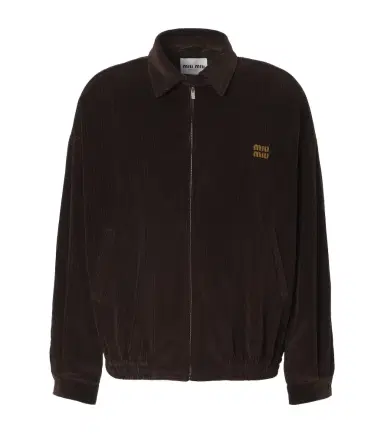Miu Miu Cotton corduroy blouson jacket | Thumbnail 1 Miu Miu Cotton corduroy blouson jacket | Thumbnail 1