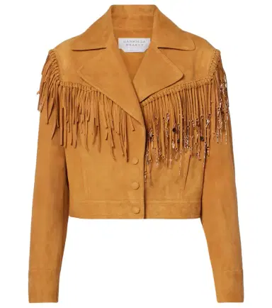 Gabriela Hearst Azra embellished fringed suede jacket | Thumbnail 1 Gabriela Hearst Azra embellished fringed suede jacket | Thumbnail 1