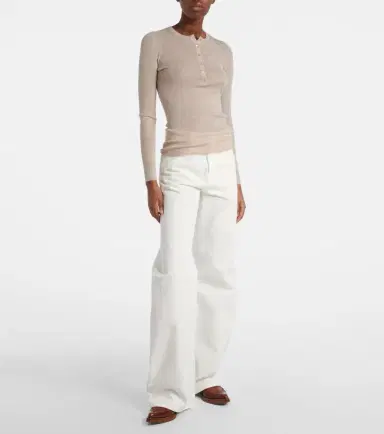 Gabriela Hearst Julian cashmere and silk Henley shirt | Thumbnail 4 Gabriela Hearst Julian cashmere and silk Henley shirt | Thumbnail 4