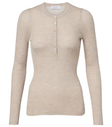 Gabriela Hearst Julian cashmere and silk Henley shirt | Thumbnail 1 Gabriela Hearst Julian cashmere and silk Henley shirt | Thumbnail 1