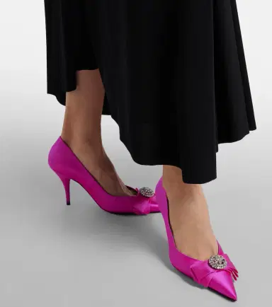 Balenciaga Avenue Palazzo 90 embellished satin pumps | Thumbnail 6 Balenciaga Avenue Palazzo 90 embellished satin pumps | Thumbnail 6
