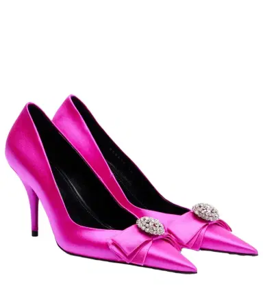Balenciaga Avenue Palazzo 90 embellished satin pumps | Thumbnail 1 Balenciaga Avenue Palazzo 90 embellished satin pumps | Thumbnail 1