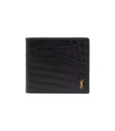 Saint Laurent Croc-effect leather wallet | Thumbnail 1 Saint Laurent Croc-effect leather wallet | Thumbnail 1
