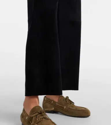 STOULS Lilou cropped suede wide-leg pants | Thumbnail 2 STOULS Lilou cropped suede wide-leg pants | Thumbnail 2