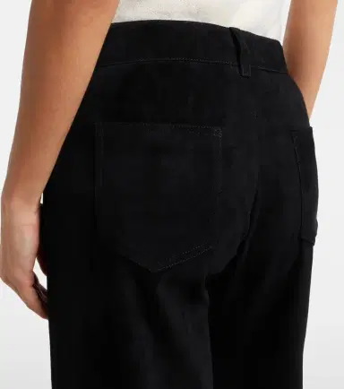 STOULS Lilou cropped suede wide-leg pants | Thumbnail 3 STOULS Lilou cropped suede wide-leg pants | Thumbnail 3
