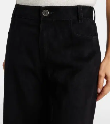 STOULS Lilou cropped suede wide-leg pants | Thumbnail 4 STOULS Lilou cropped suede wide-leg pants | Thumbnail 4
