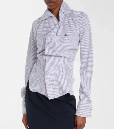 Vivienne Westwood Striped cotton-blend poplin shirt | Thumbnail 5 Vivienne Westwood Striped cotton-blend poplin shirt | Thumbnail 5