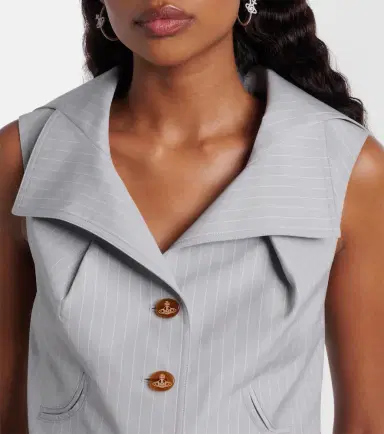 Vivienne Westwood Meryl pinstripe cotton vest | Thumbnail 4 Vivienne Westwood Meryl pinstripe cotton vest | Thumbnail 4