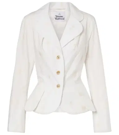 Vivienne Westwood Bettina floral cotton-blend blazer | Thumbnail 1 Vivienne Westwood Bettina floral cotton-blend blazer | Thumbnail 1