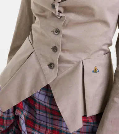 Vivienne Westwood Monday peplum cotton poplin shirt | Thumbnail 3 Vivienne Westwood Monday peplum cotton poplin shirt | Thumbnail 3
