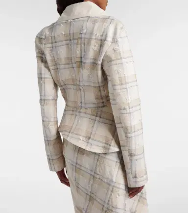 Vivienne Westwood Stormy tartan cotton-blend jacket | Thumbnail 2 Vivienne Westwood Stormy tartan cotton-blend jacket | Thumbnail 2