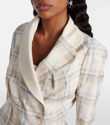 Vivienne Westwood Stormy tartan cotton-blend jacket | Thumbnail 4 Vivienne Westwood Stormy tartan cotton-blend jacket | Thumbnail 4