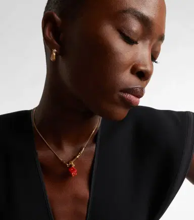 Marie Lichtenberg Connector 18kt gold charm necklace with jasper and diamonds | Thumbnail 4 Marie Lichtenberg Connector 18kt gold charm necklace with jasper and diamonds | Thumbnail 4