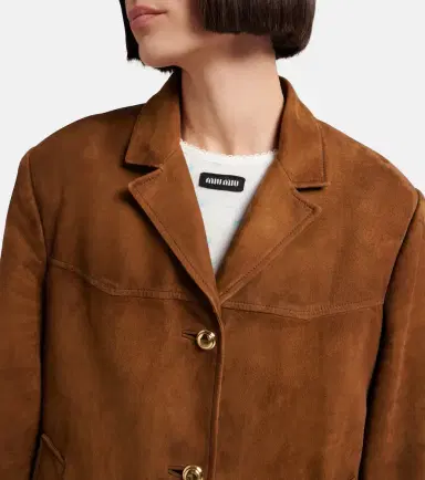 Miu Miu Suede jacket | Thumbnail 2 Miu Miu Suede jacket | Thumbnail 2