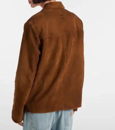 Miu Miu Suede jacket | Thumbnail 4 Miu Miu Suede jacket | Thumbnail 4