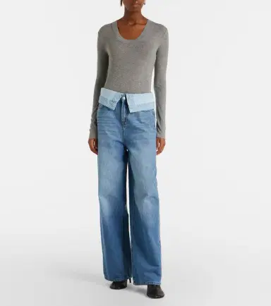 7 For All Mankind Double Layer Slouchy wide-leg jeans | Thumbnail 5 7 For All Mankind Double Layer Slouchy wide-leg jeans | Thumbnail 5