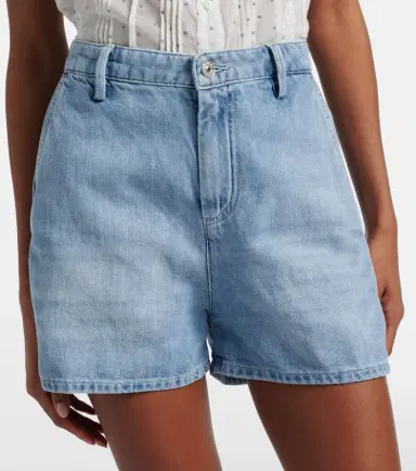 7 For All Mankind Cotton and linen denim shorts | Thumbnail 2 7 For All Mankind Cotton and linen denim shorts | Thumbnail 2