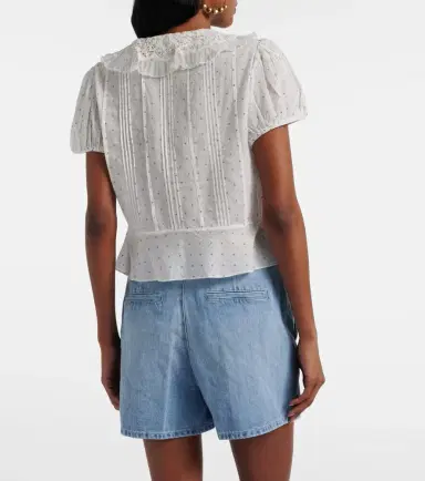 7 For All Mankind Cotton and linen denim shorts | Thumbnail 3 7 For All Mankind Cotton and linen denim shorts | Thumbnail 3