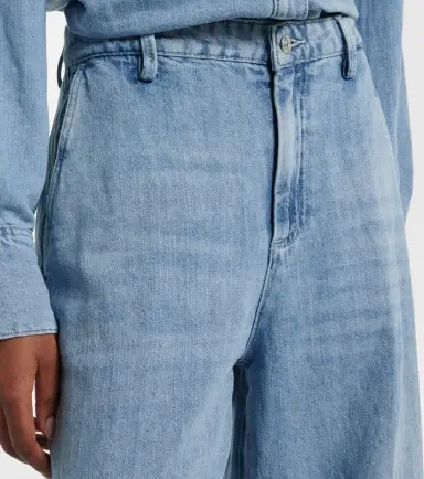 7 For All Mankind Cotton and linen wide-leg jeans | Thumbnail 3 7 For All Mankind Cotton and linen wide-leg jeans | Thumbnail 3