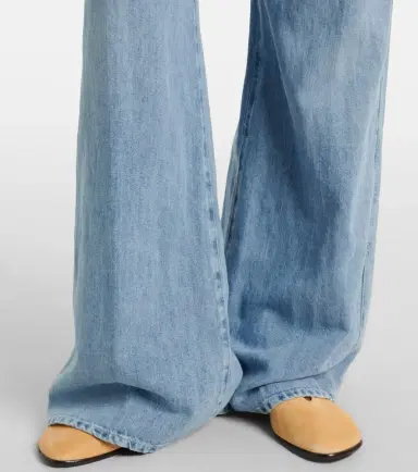 7 For All Mankind Cotton and linen wide-leg jeans | Thumbnail 4 7 For All Mankind Cotton and linen wide-leg jeans | Thumbnail 4