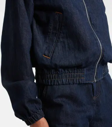 7 For All Mankind Denim bomber jacket | Thumbnail 3 7 For All Mankind Denim bomber jacket | Thumbnail 3