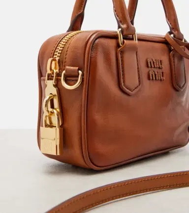 Miu Miu Arcadie Small leather tote bag | Thumbnail 2 Miu Miu Arcadie Small leather tote bag | Thumbnail 2