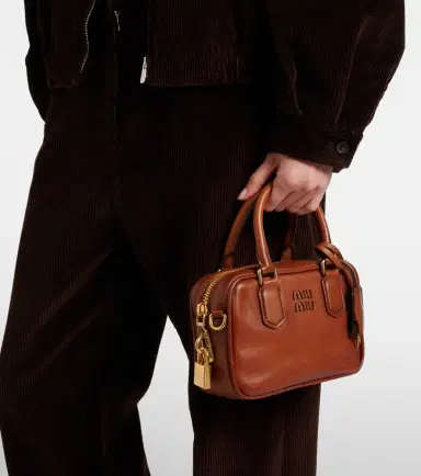 Miu Miu Arcadie Small leather tote bag | Thumbnail 6 Miu Miu Arcadie Small leather tote bag | Thumbnail 6