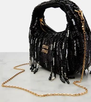 Miu Miu Wander Mini embellished top-handle bag | Thumbnail 4 Miu Miu Wander Mini embellished top-handle bag | Thumbnail 4