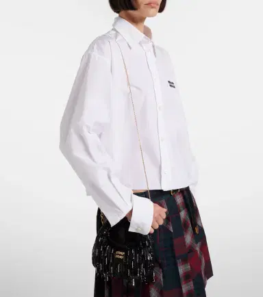 Miu Miu Wander Mini embellished top-handle bag | Thumbnail 6 Miu Miu Wander Mini embellished top-handle bag | Thumbnail 6