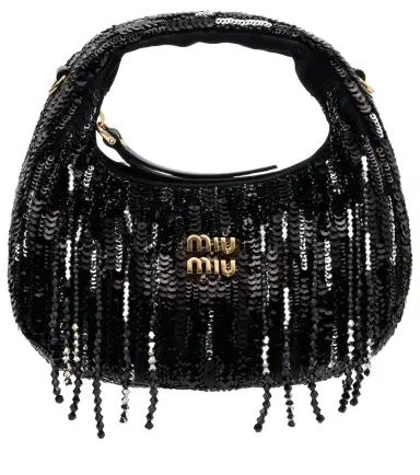 Miu Miu Wander Mini embellished top-handle bag | Thumbnail 1 Miu Miu Wander Mini embellished top-handle bag | Thumbnail 1