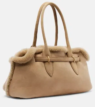 Miu Miu Adventure shearling-lined suede tote bag | Thumbnail 3 Miu Miu Adventure shearling-lined suede tote bag | Thumbnail 3