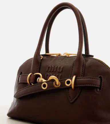 Miu Miu Aventure leather tote bag | Thumbnail 2 Miu Miu Aventure leather tote bag | Thumbnail 2