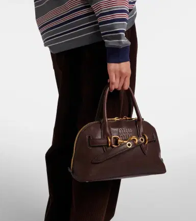 Miu Miu Aventure leather tote bag | Thumbnail 6 Miu Miu Aventure leather tote bag | Thumbnail 6