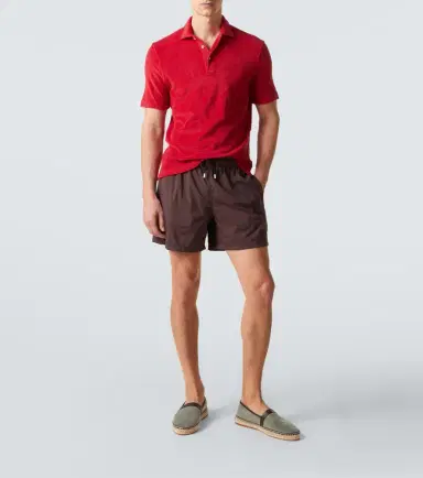 Fedeli Mondial cotton terry polo shirt | Thumbnail 3 Fedeli Mondial cotton terry polo shirt | Thumbnail 3