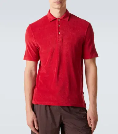 Fedeli Mondial cotton terry polo shirt | Thumbnail 4 Fedeli Mondial cotton terry polo shirt | Thumbnail 4
