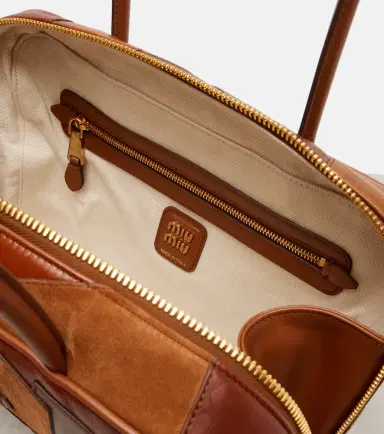 Miu Miu Patchwork leather tote bag | Thumbnail 3 Miu Miu Patchwork leather tote bag | Thumbnail 3