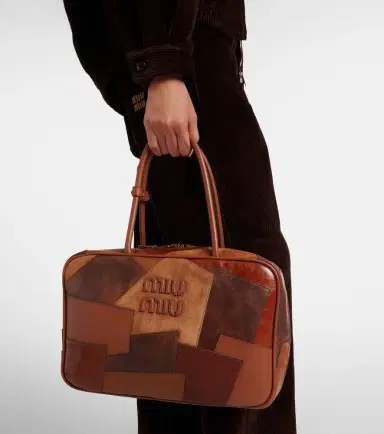 Miu Miu Patchwork leather tote bag | Thumbnail 6 Miu Miu Patchwork leather tote bag | Thumbnail 6