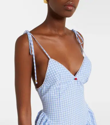 Bananhot Paloma gingham cotton poplin maxi dress | Thumbnail 2 Bananhot Paloma gingham cotton poplin maxi dress | Thumbnail 2